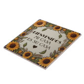 Carreau Bienvenidos Mi Casa Es Su Casa Sunflower Welcome (Côté)