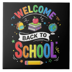 Carreau Bienvenue à l'école les enfants Enseignant Premier