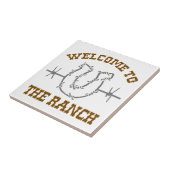 Carreau Bienvenue au Ranch (Côté)