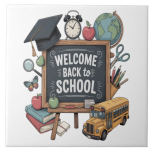 Carreau Bienvenue au retour à l'école