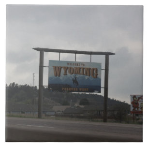 Carreau Bienvenue au Wyoming Carrelage en céramique