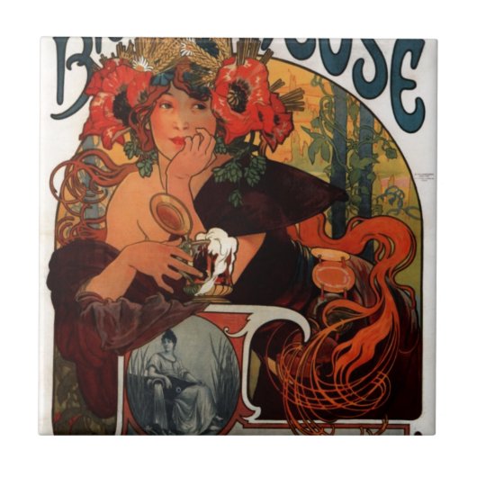 Carreau Bière de la Meuse par Alphonse Mucha (Devant)