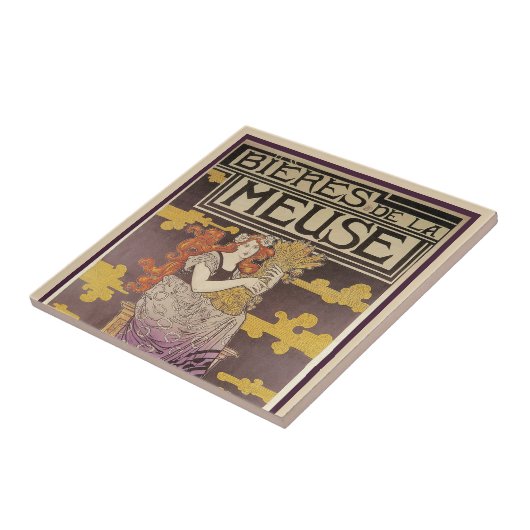 Carreau Biere de la Meuse par Marc Auguste Bastard (Côté)