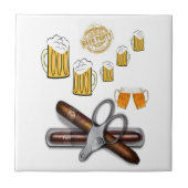 Carreau Bière en céramique (Devant)