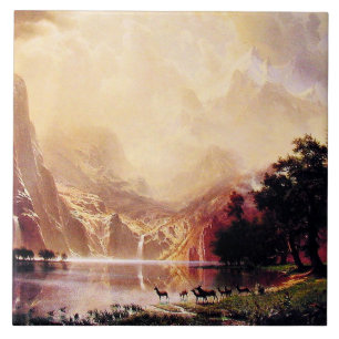 Carreau Bierstadt - Parmi les montagnes de la Sierra Nevad