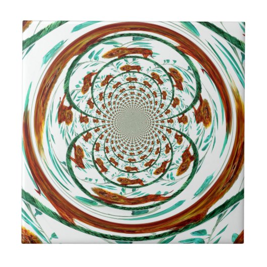 Carreau Big Cat Lions Motif Abstrait de la faune (Devant)