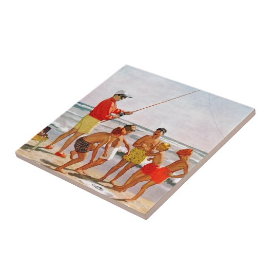 Carreau Big Pole Little Fish par Richard Sargent (Côté)