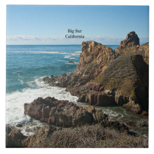 Carreau Big Sur, Calfornie, Étiqueté,