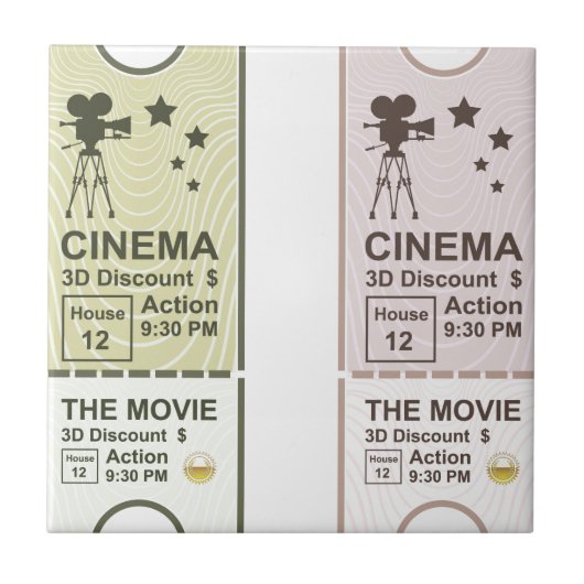 Carreau Billet de film (Devant)