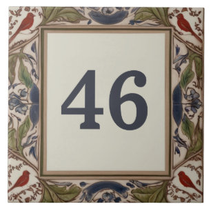 Carreau Bird Custom House Numéro Signal Plaque Plaque