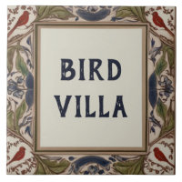 Bird Custom Nom de la maison Panneau Plaque Plaque