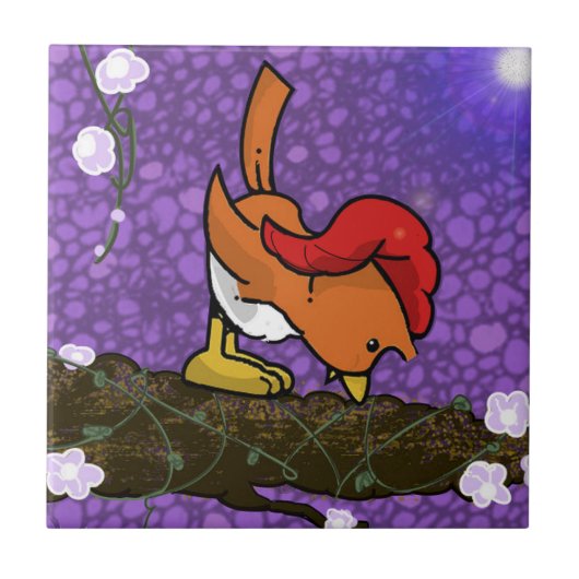 Carreau Birzy | Sur une branche d'arborescence (Devant)