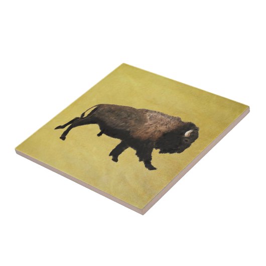 Carreau Bison galopant (Côté)