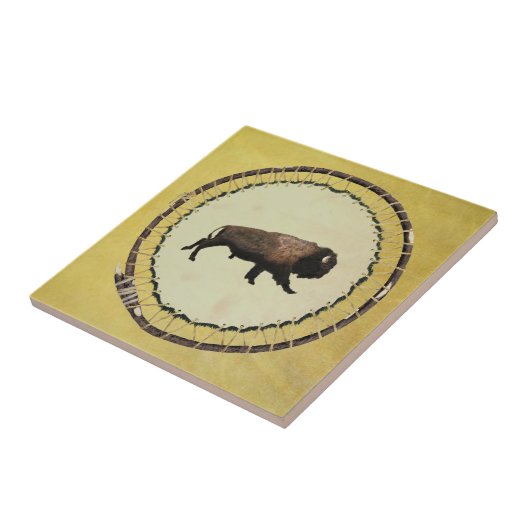 Carreau Bison galopant (Côté)