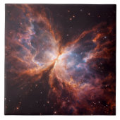 Carreau Black 4 Luxe Tile with Butterfly Nebula (Devant)