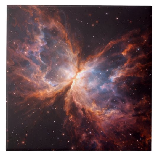 Carreau Black 4 Luxe Tile with Butterfly Nebula (Devant)