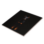 Carreau Black 4 Luxe Tile with Guardian Doberman (Côté)