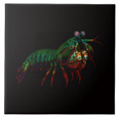 Carreau Black 4 Luxe Tile with Mantis Shrimp (Devant)