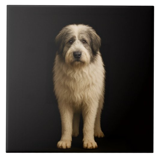 Carreau Black 4 Luxe Tile with Mioritic Shepherd (Devant)