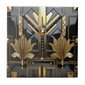 Carreau Black and Gold Art Deco Beautiful (Devant)
