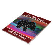 Carreau Black Bear Spirit Northern Light Coloris (Côté)