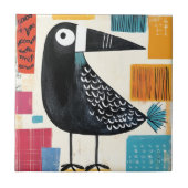 Carreau Black Bird Modern Art (Devant)