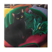 Carreau Black Cat Green Dragon (Devant)