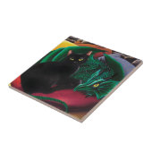 Carreau Black Cat Green Dragon (Côté)