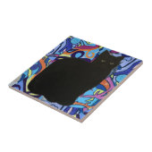 Carreau Black Cat Pet Vibe Maureen Girard Psychedelic (Côté)