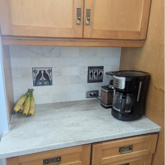 Carreau Black Crow Bird Art Nouveau Art Déco Bird