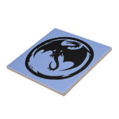 Carreau Black Dragon Bleu petite tuile (Côté)