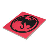 Carreau Black Dragon Corail petite tuile (Côté)