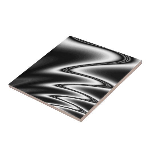 Carreau Black et White Wiggle (Côté)