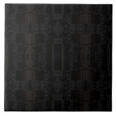 Carreau Black Geometric Pattern – Modern Minimalist Design (Devant)