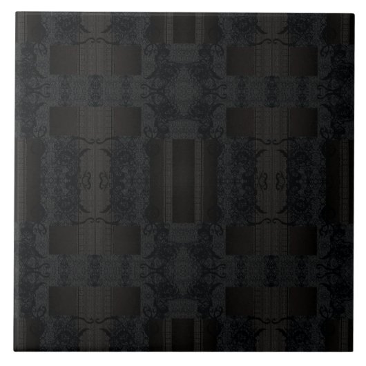 Carreau Black Geometric Pattern – Modern Minimalist Design (Devant)