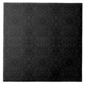 Carreau Black Geometric Pattern – Modern Minimalist Design (Devant)