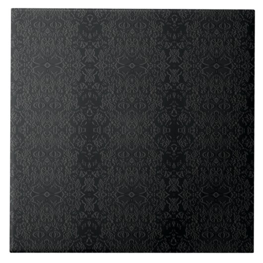 Carreau Black Geometric Pattern – Modern Minimalist Design (Devant)