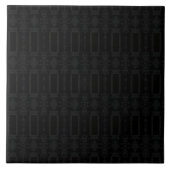 Carreau Black Geometric Pattern – Modern Minimalist Design (Devant)