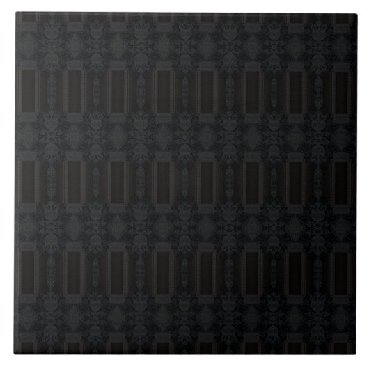 Carreau Black Geometric Pattern – Modern Minimalist Design (Devant)