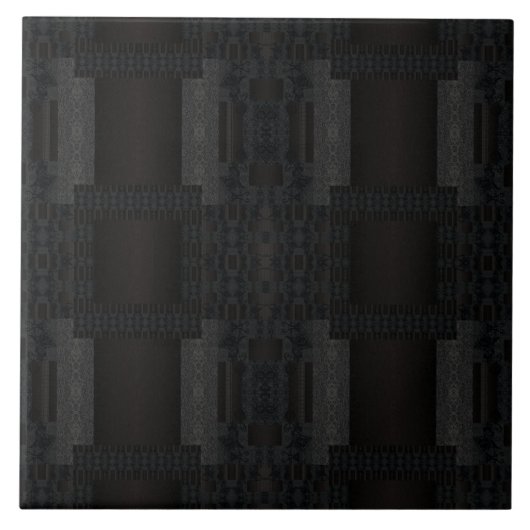 Carreau Black Geometric Pattern – Modern Minimalist Design (Devant)