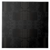 Carreau Black Geometric Pattern – Modern Minimalist Design (Devant)