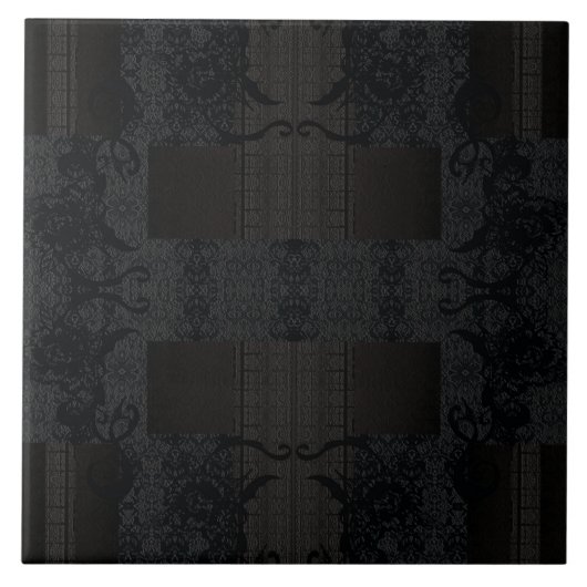 Carreau Black Geometric Pattern – Modern Minimalist Design (Devant)