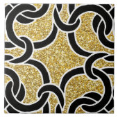 Carreau Black Gold Chic Celtic noeud Motif sans couture (Devant)