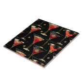 Carreau Black Red Gold Party Boissons (Côté)