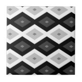 Carreau Black, white and grey diamond pattern (Devant)