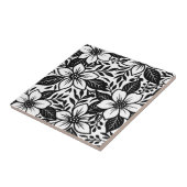 Carreau Black & White Bold Floral moderne (Côté)