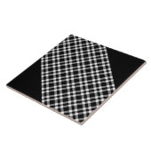 Carreau Black White Plaid Pattern (Côté)