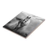 Carreau Black White Runse Horse Freedom (Côté)