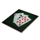 Carreau Blackjack 21 point - As, Ten, Ten (Côté)