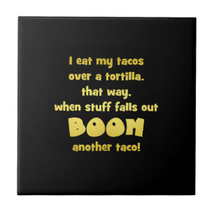 Carreau Blague de tortilla Boom drôle
